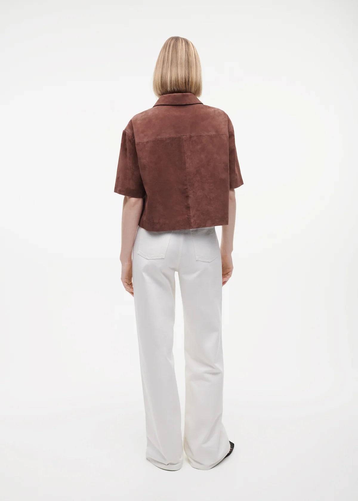 Eveline Goat Suede Top marrone
