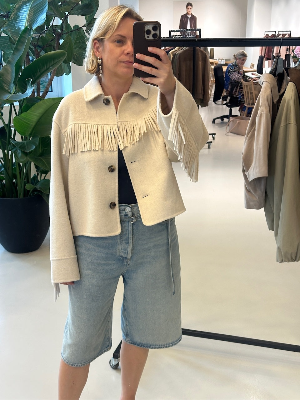 Liora Wool Blend Jacket sand