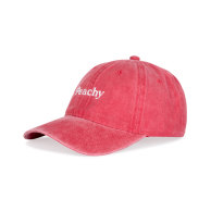 Cap washed red peachy