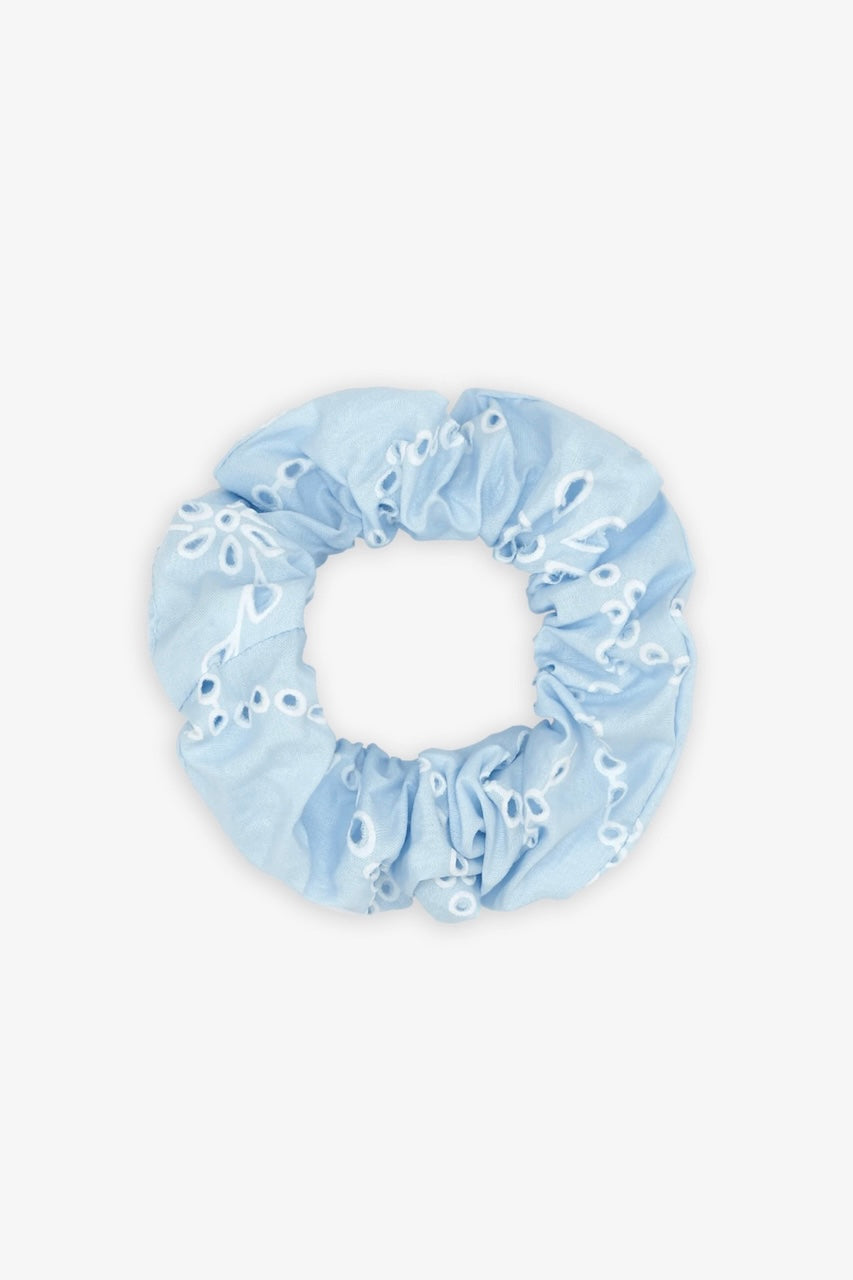 Floral Broderie Scrunchie bubblegum