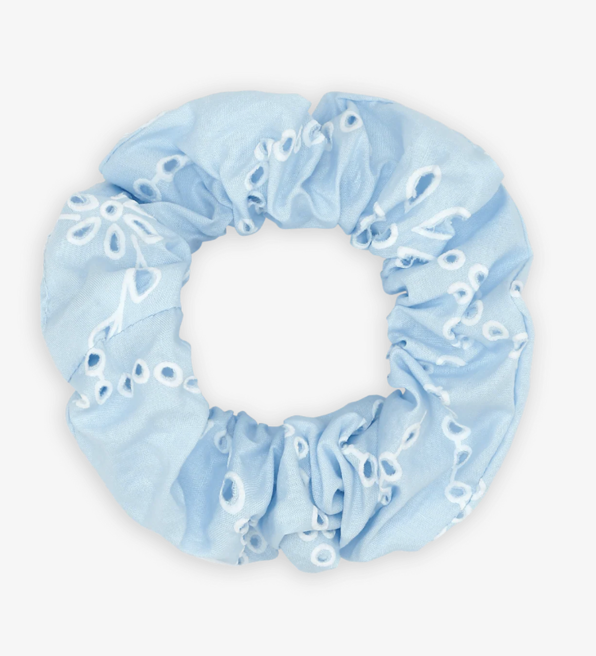 Floral Broderie Scrunchie bubblegum