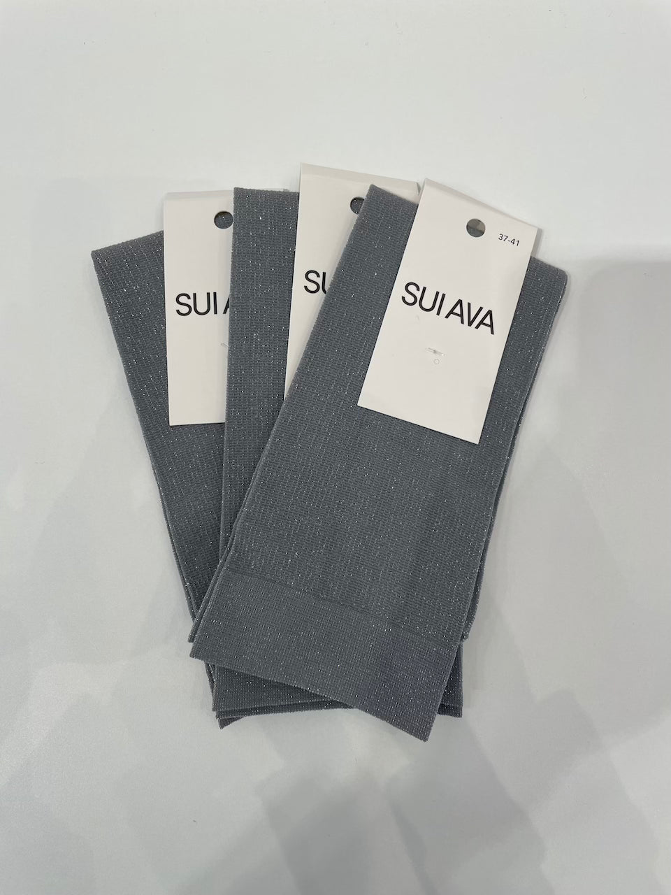 Glitter Socks grey glitter