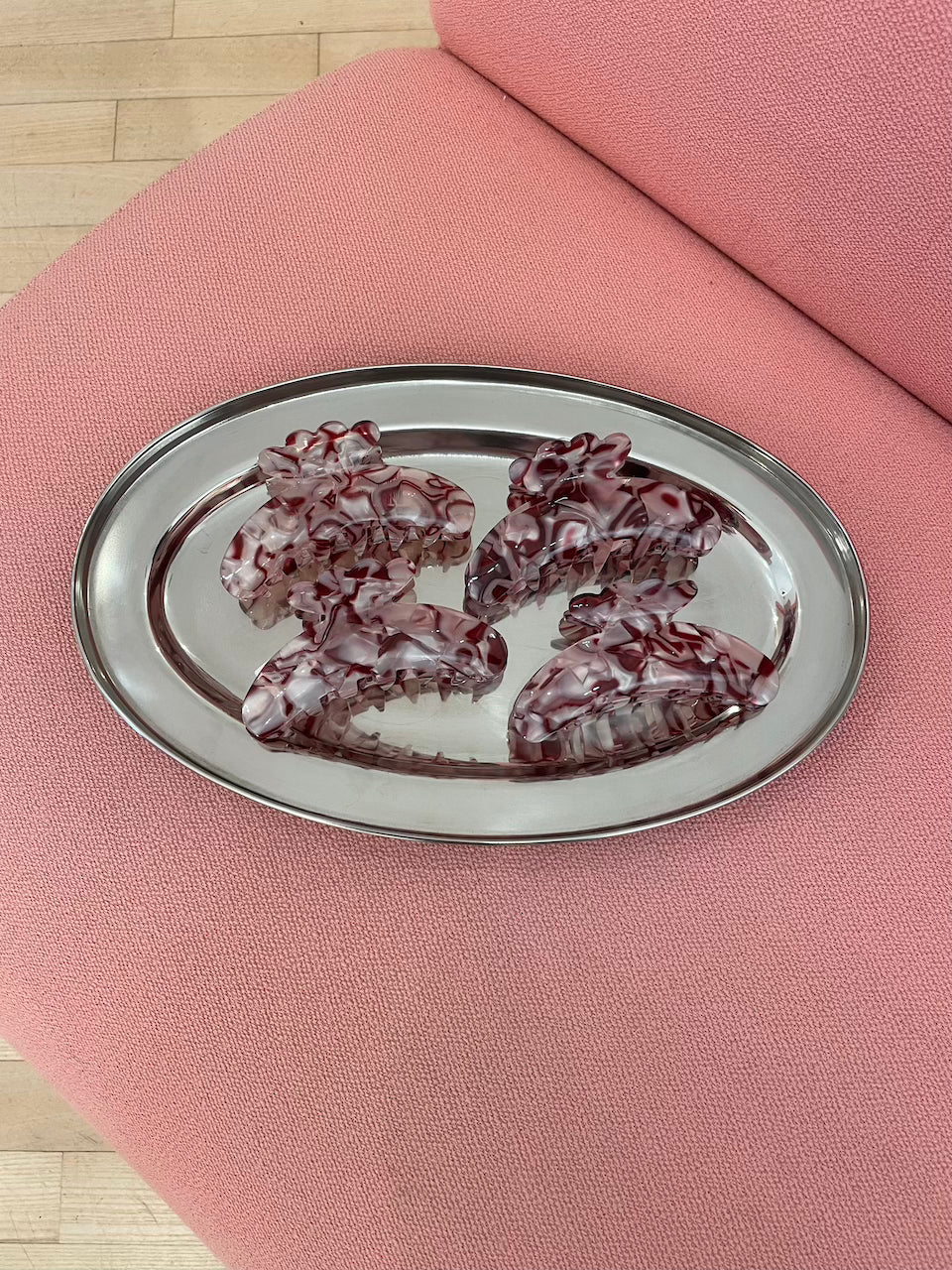 Haarklammer Helle Big cinnamon satin