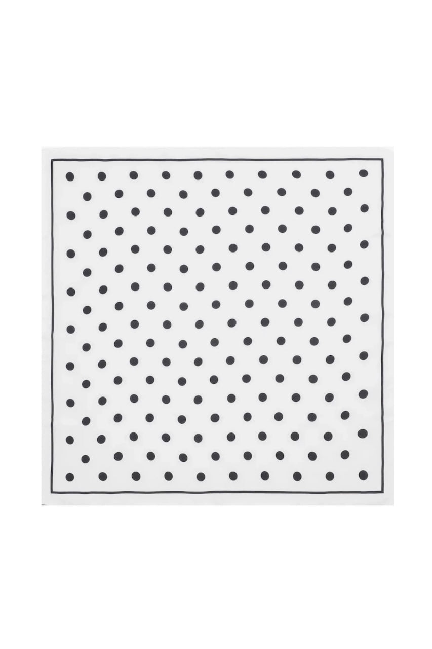 Polka Dot Scarf black 70x70
