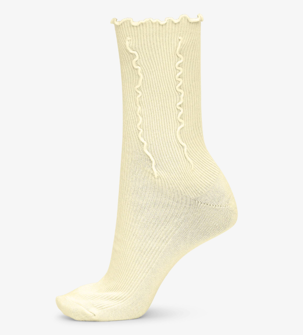Ruffle Pastel Socks pastel yellow