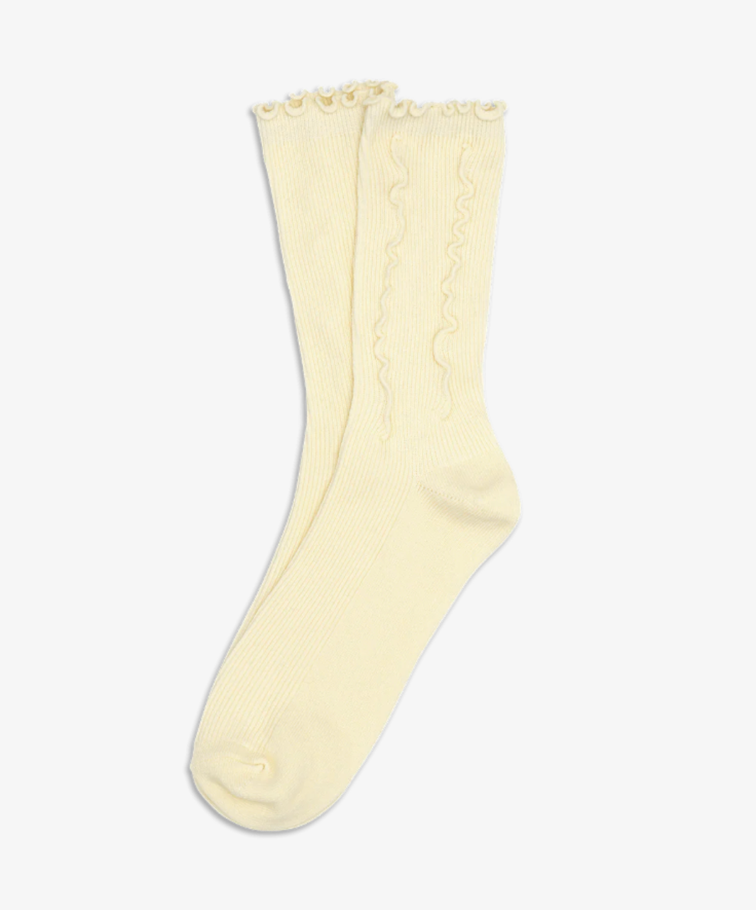 Ruffle Pastel Socks pastel yellow