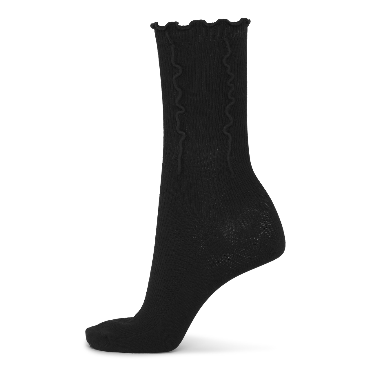 Ruffle Socks black