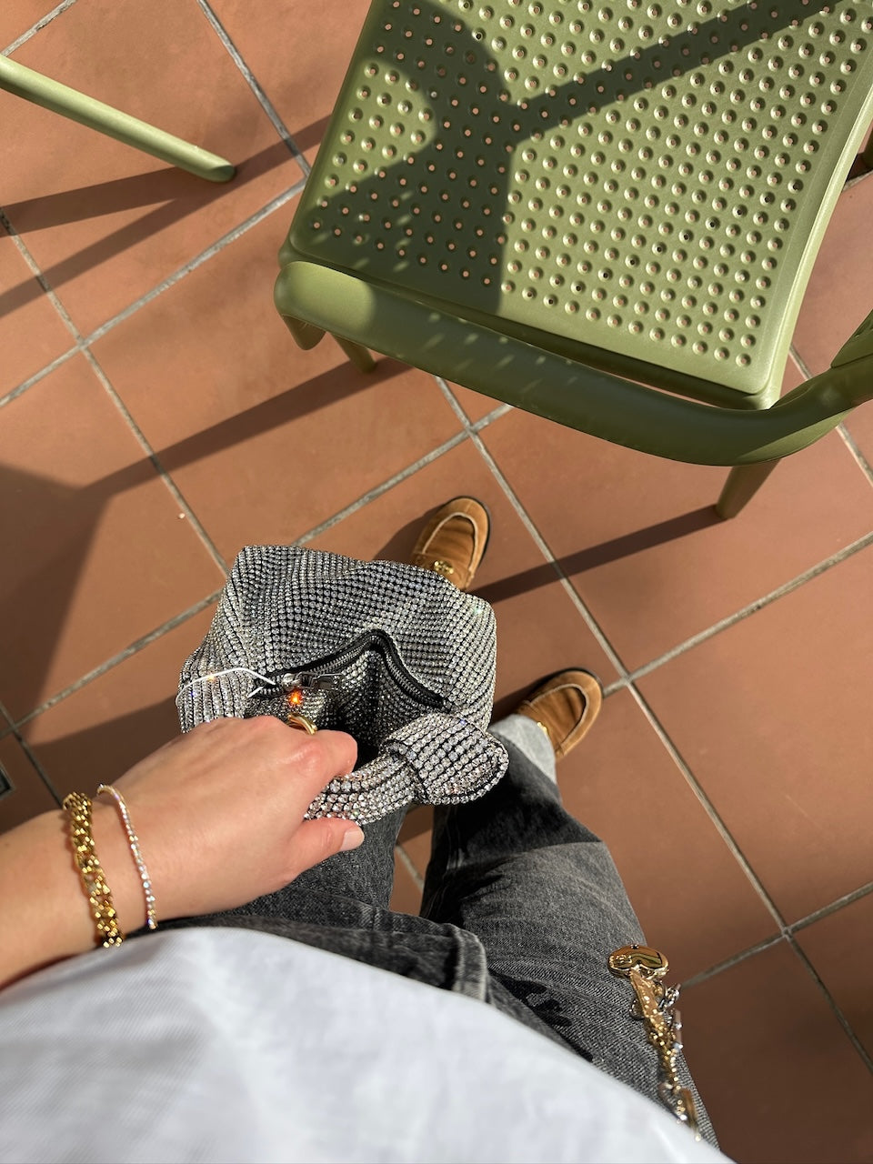 Silvermoon Crystal Bag clear crystal