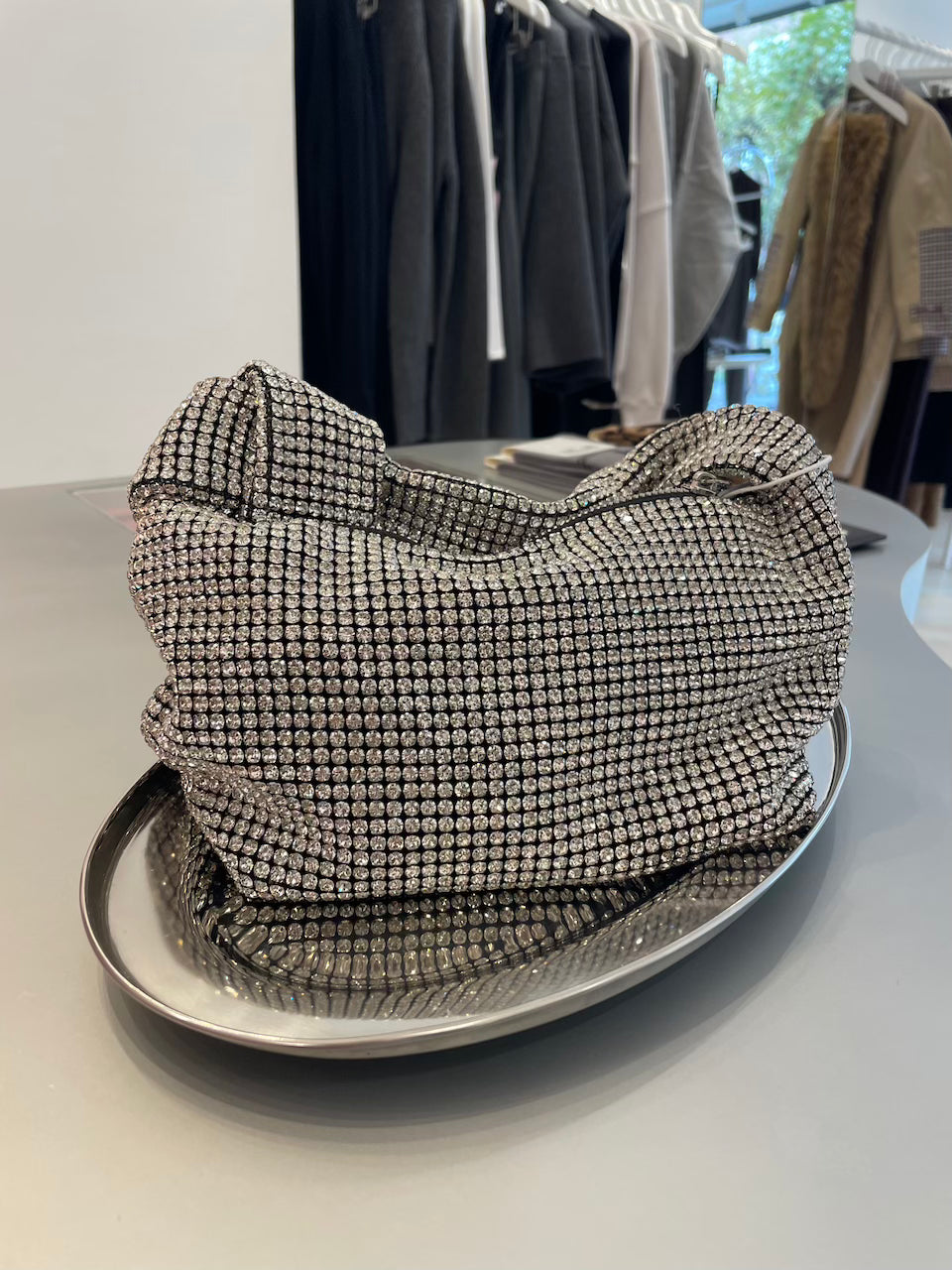 Silvermoon Crystal Bag clear crystal