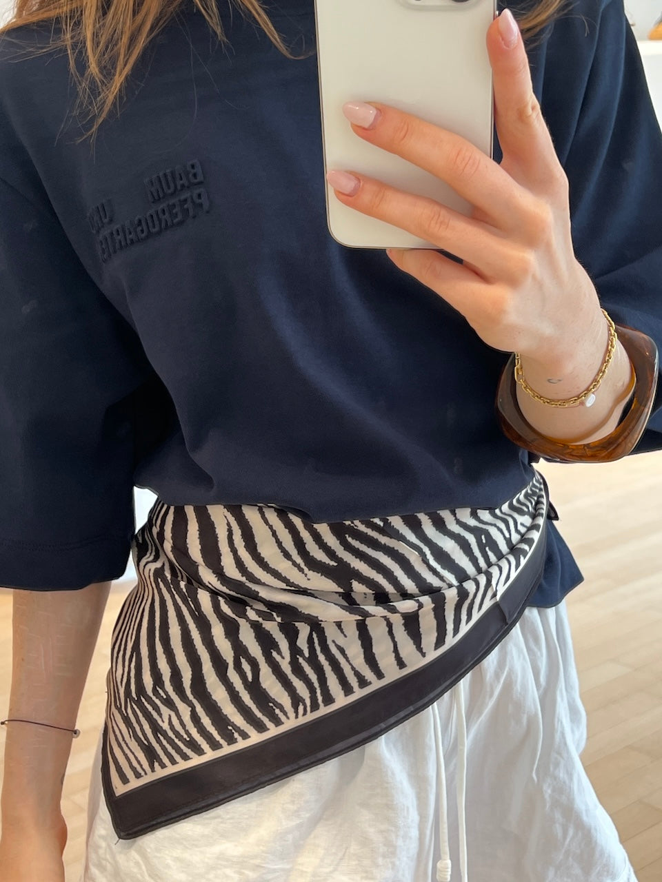 Zebra Scarf zebra print 60x60