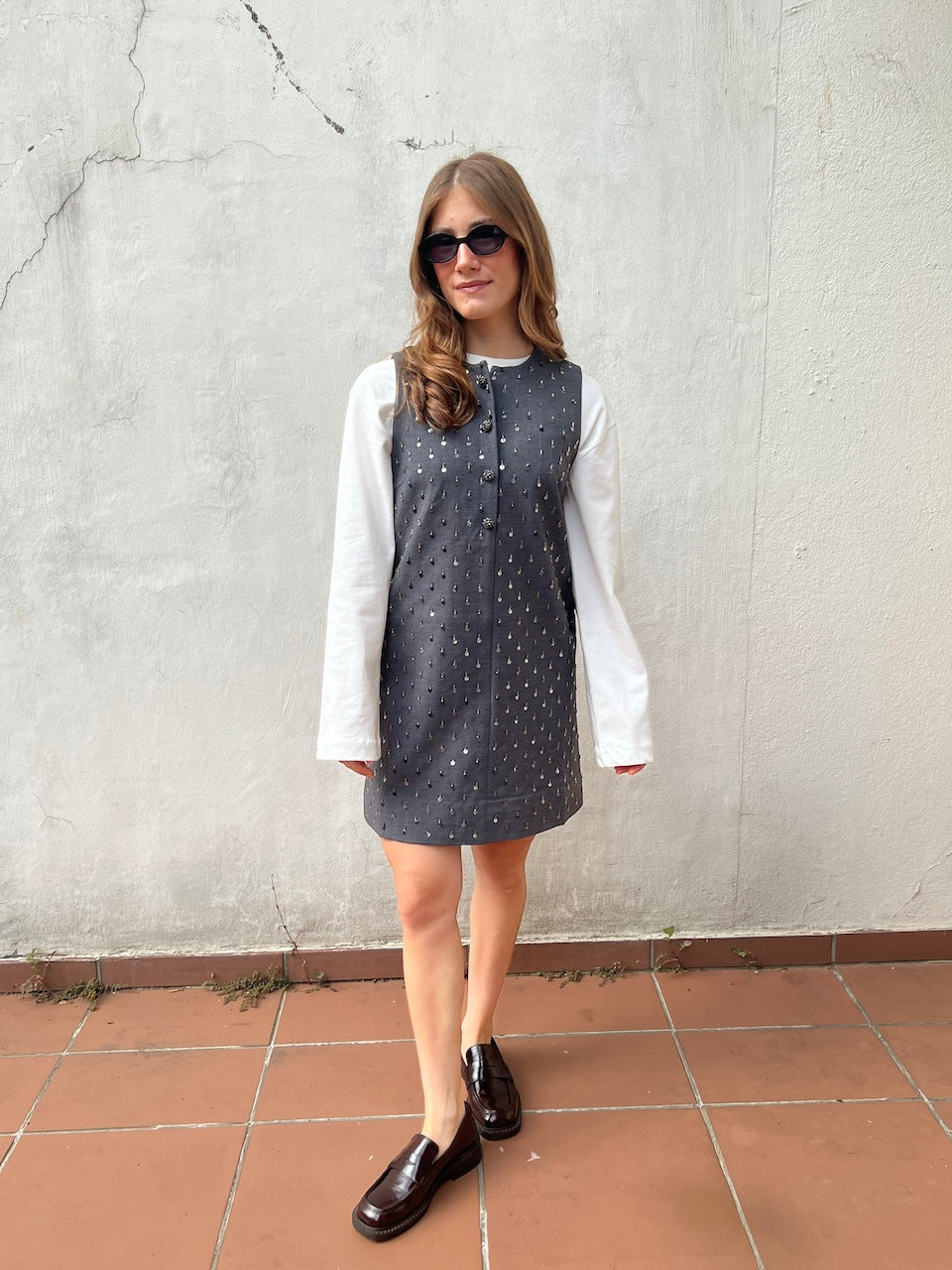 Cute Minidress dark grey