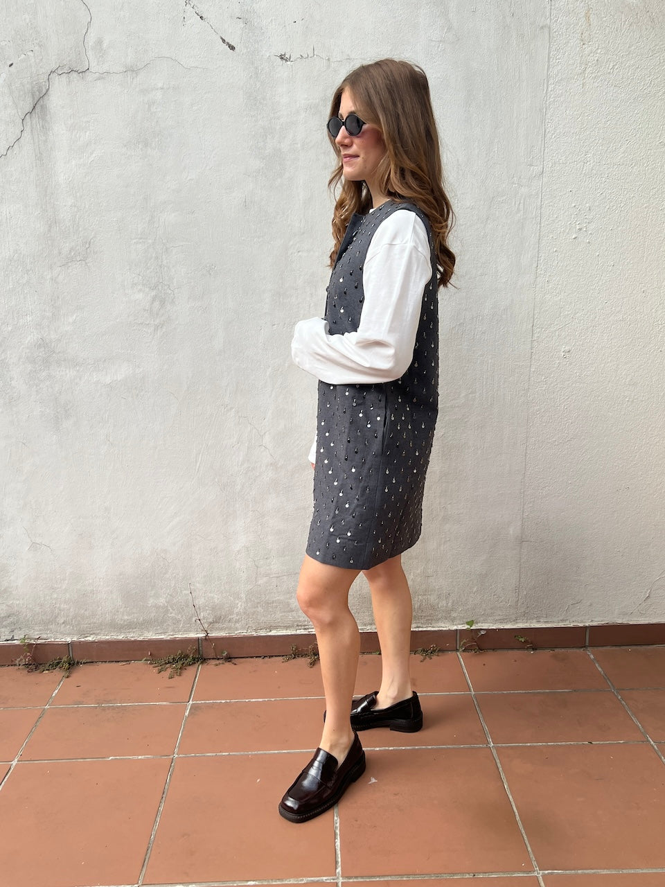 Cute Minidress dark grey