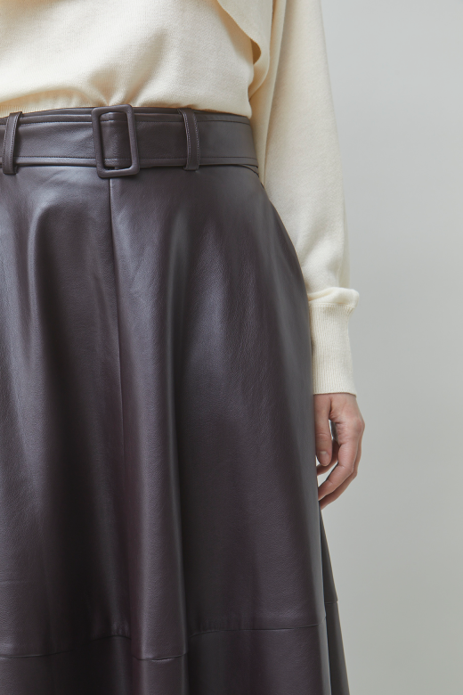 Fleur Midiskirt dark brown