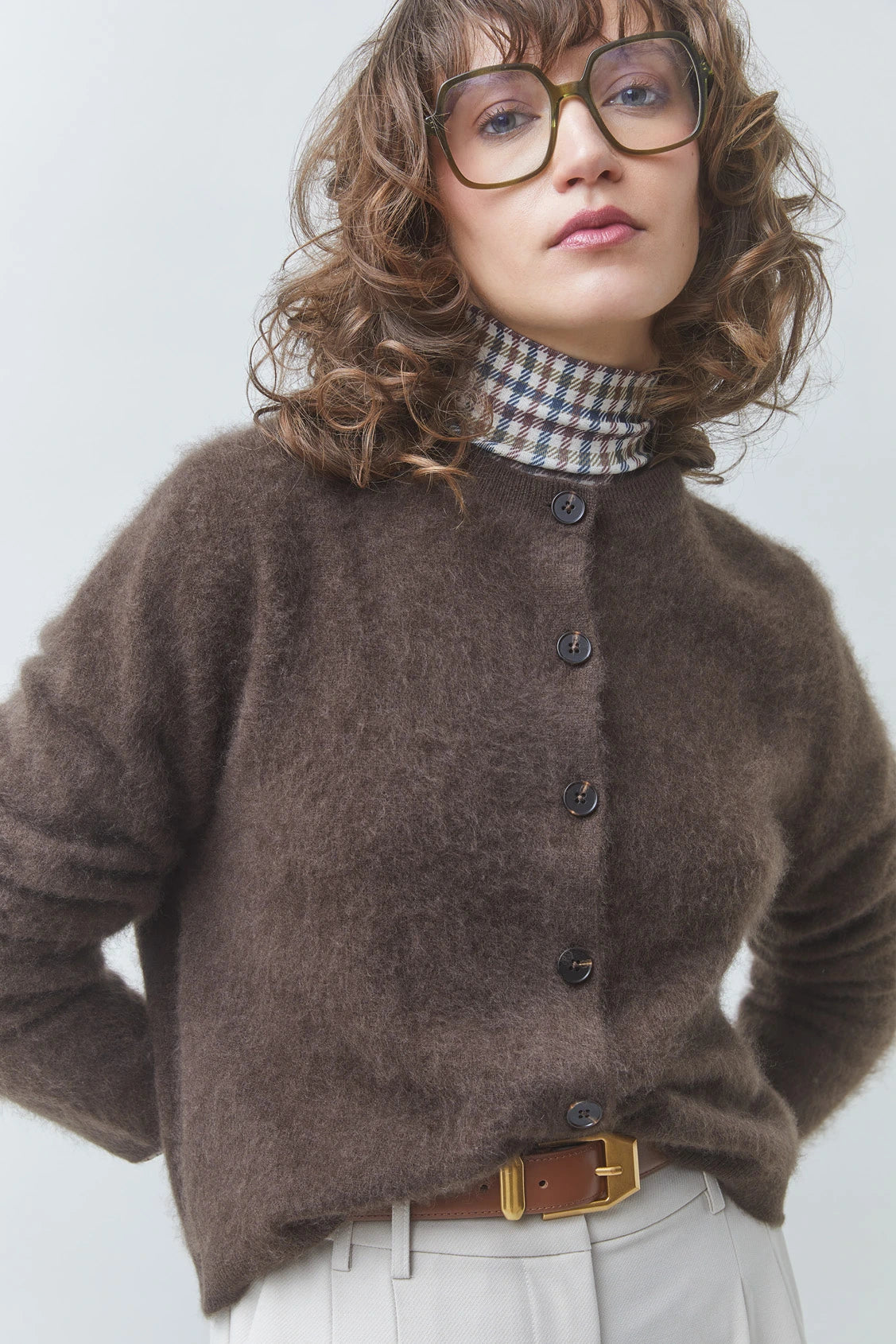 Galina Cardigan coffee