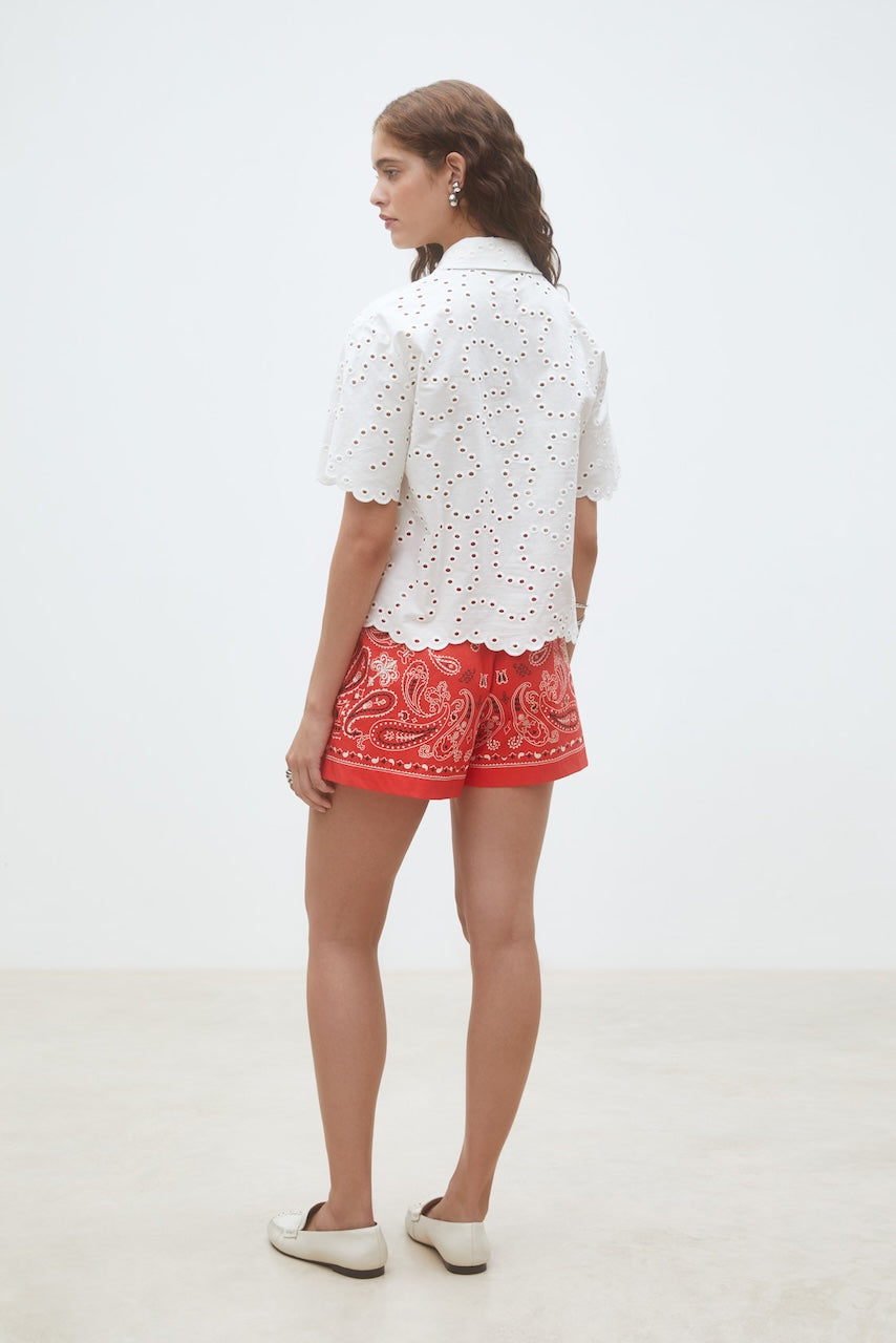 Lory Blouse blanc casse