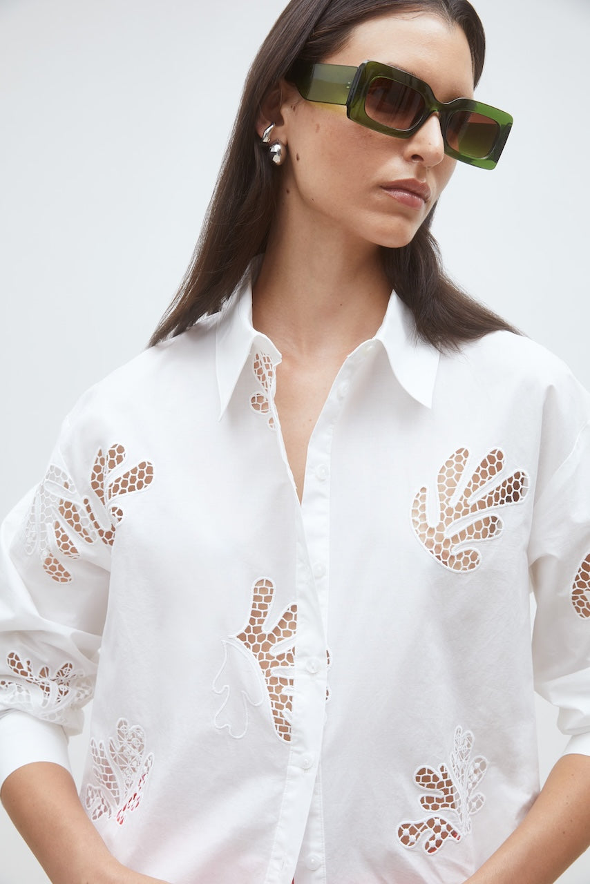 Loula Blouse blanc casse