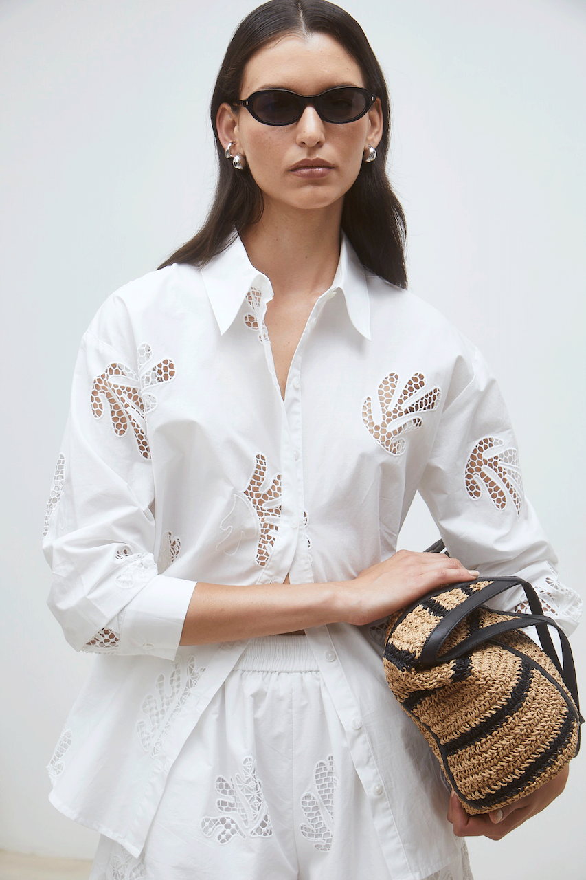 Loula Blouse blanc casse