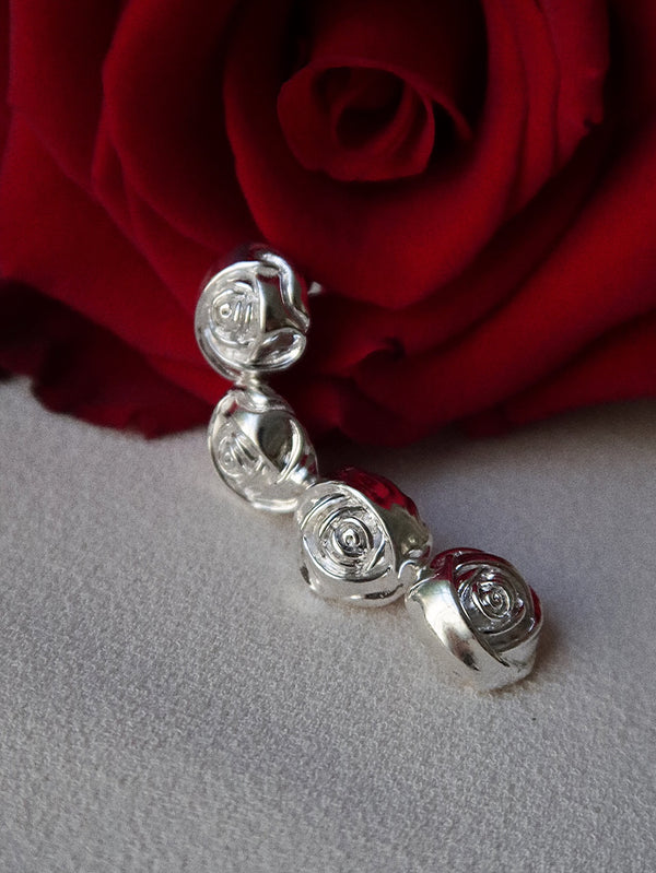 Roses Earring silver