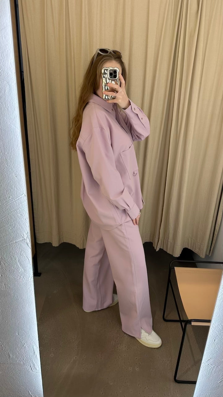 Stormy Slit Pants fair orchid