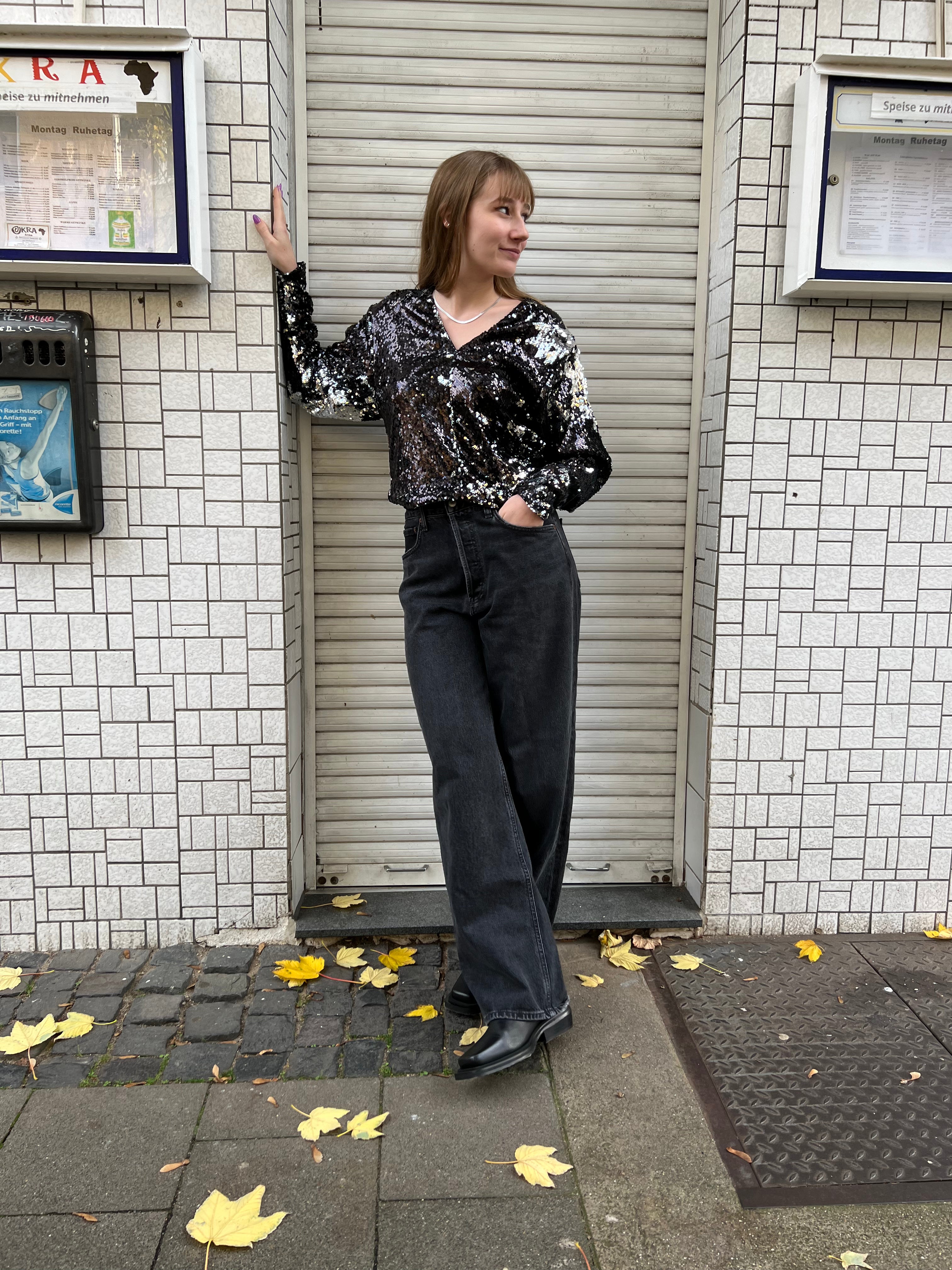 Neo Sequins Fulda Longsleeve black/silver