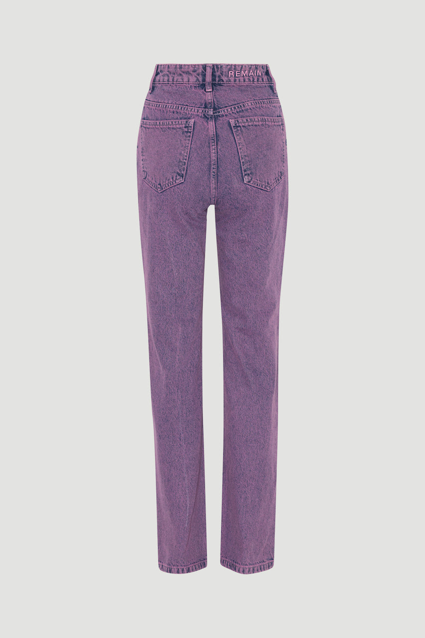Denim Pants acid washed lilac
