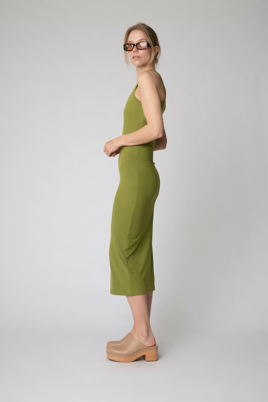 RaffaRS Dress bronze green