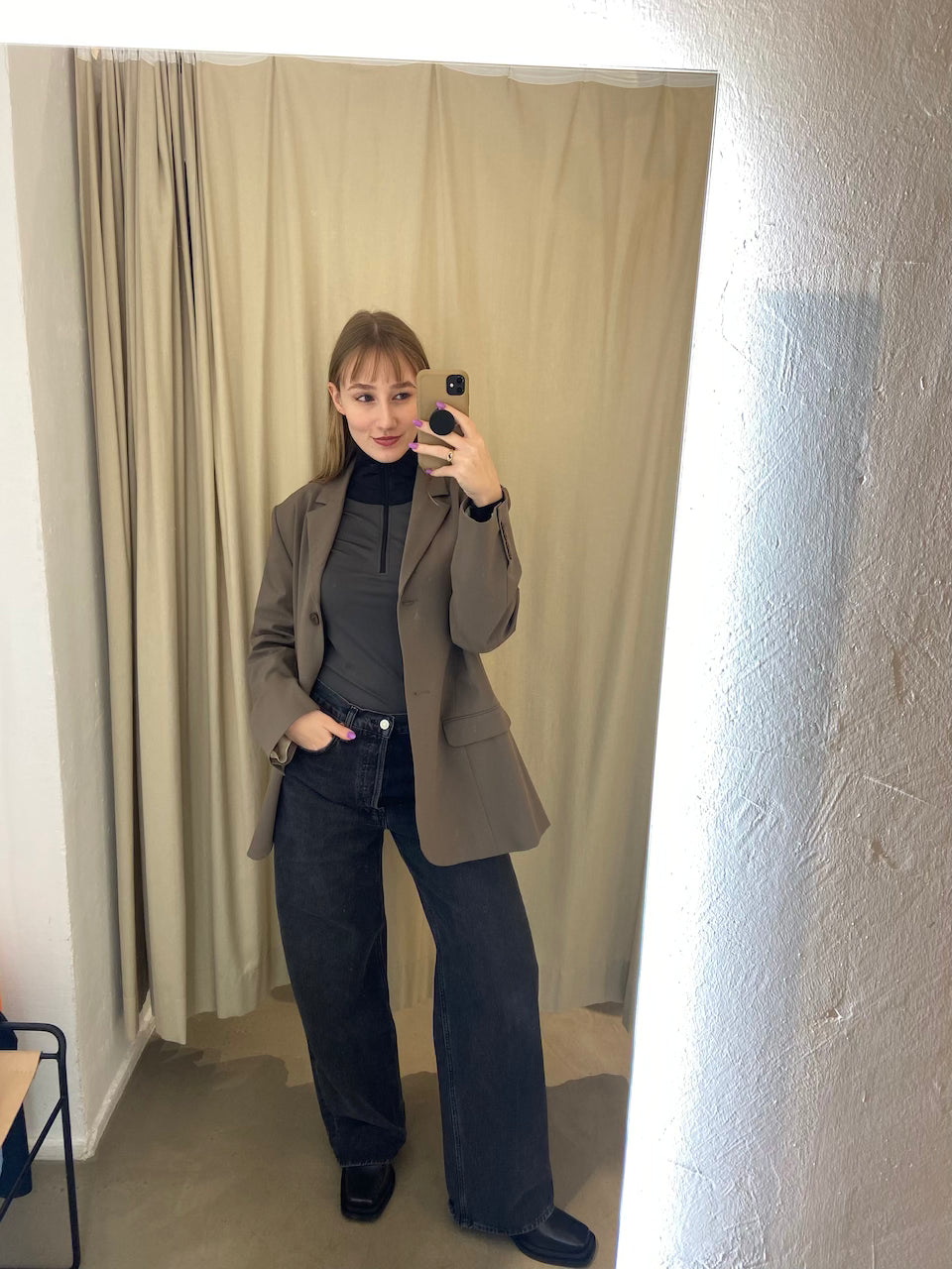 Tight Runner High Neck Longsleeve black