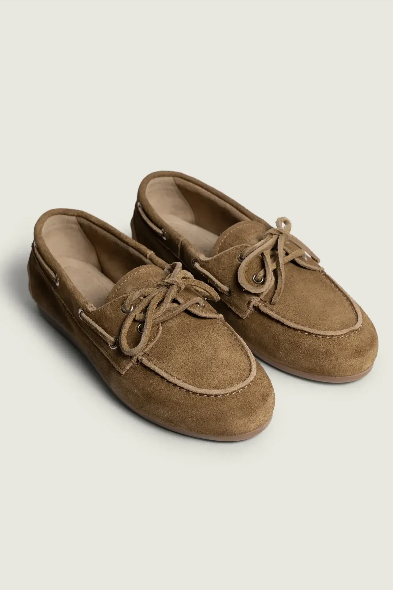 Boat Loafer Brushed Suede dark brown
