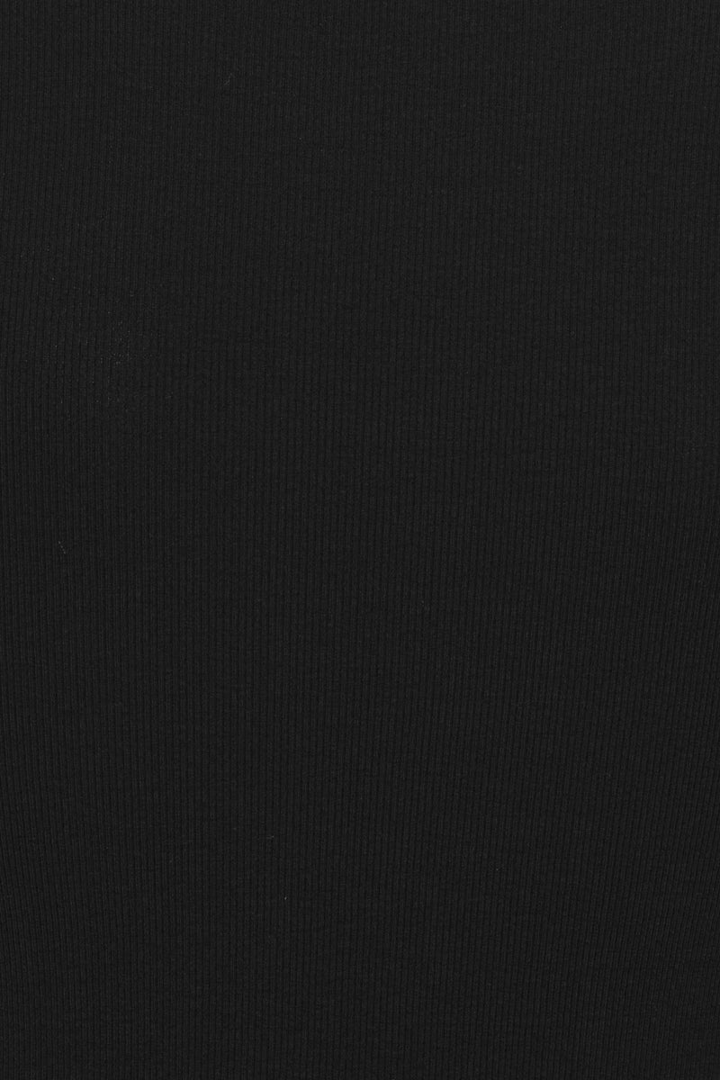 Holly Rib Cut Out T-Shirt black