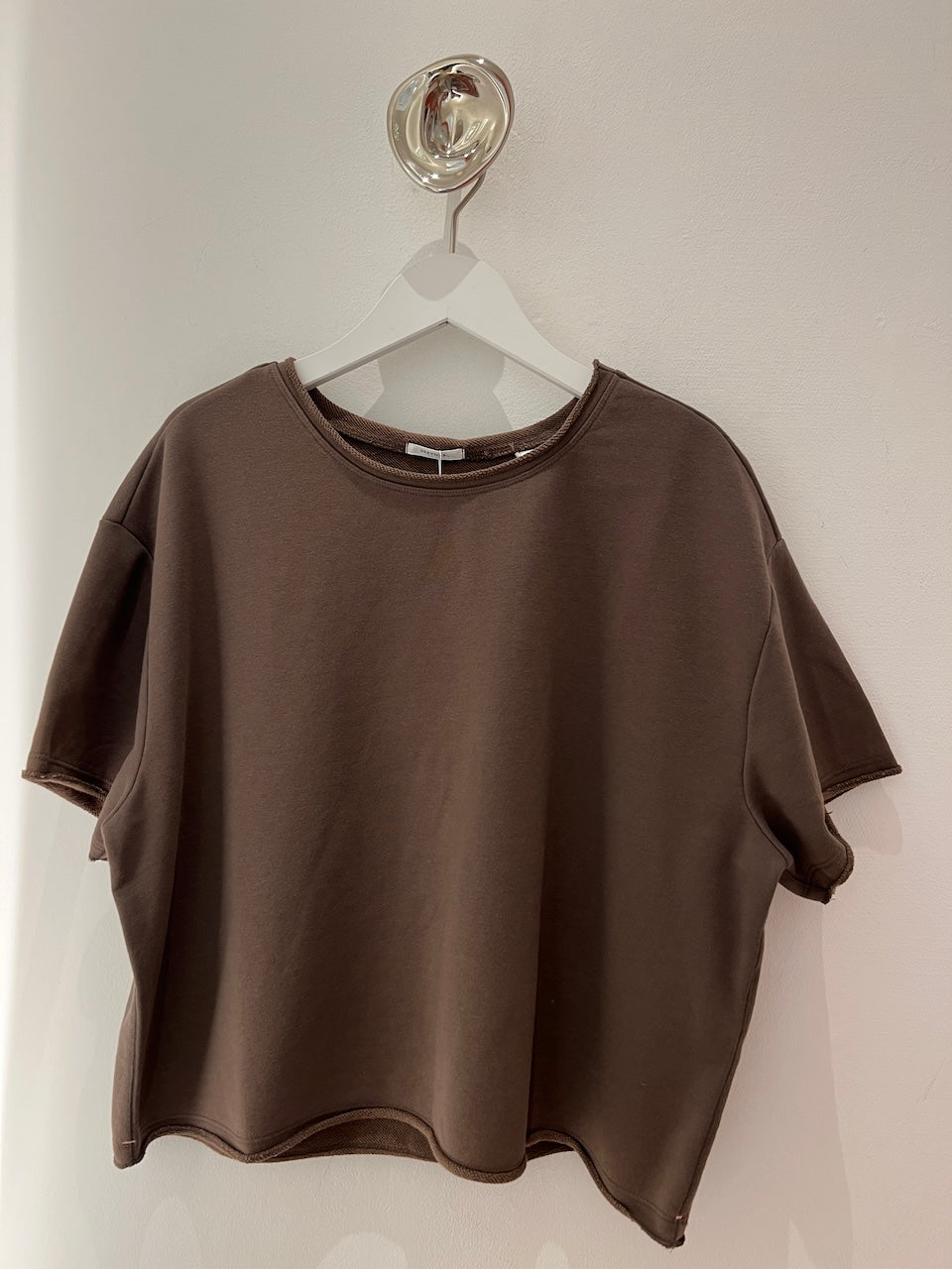 Skylar Boxy Tee Sweat choco