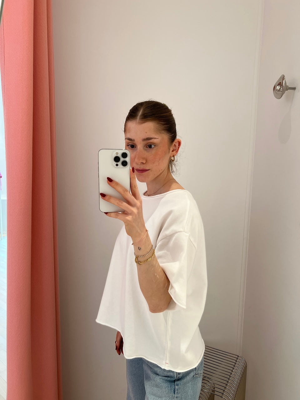 Skylar Boxy Tee Sweat off white