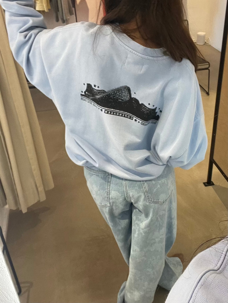 Compact Cotton Atli Sweatshirt cashmere blue