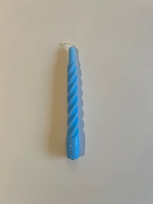 Twisted Candle Matt light blue