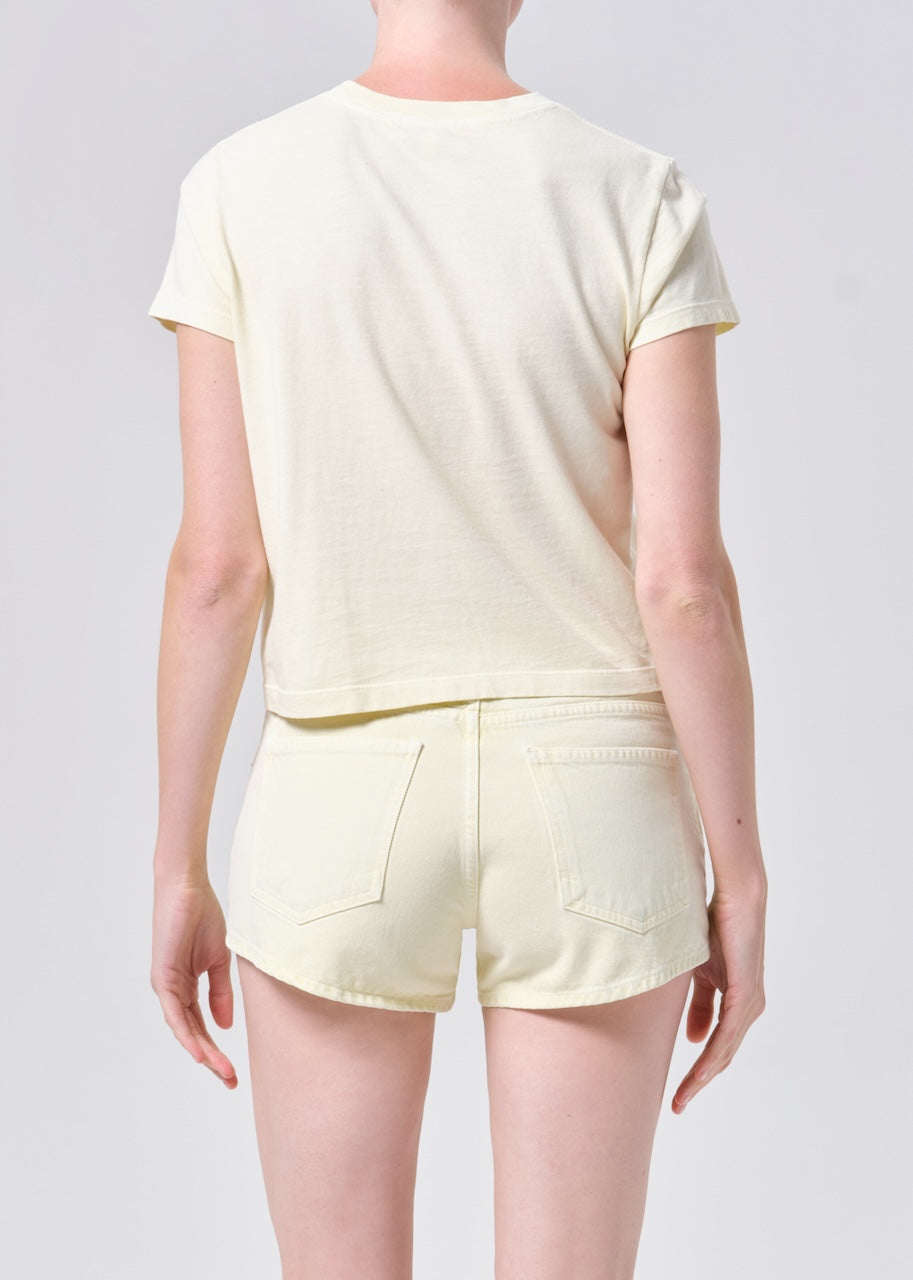 Adine Shrunken Tee lemon drop