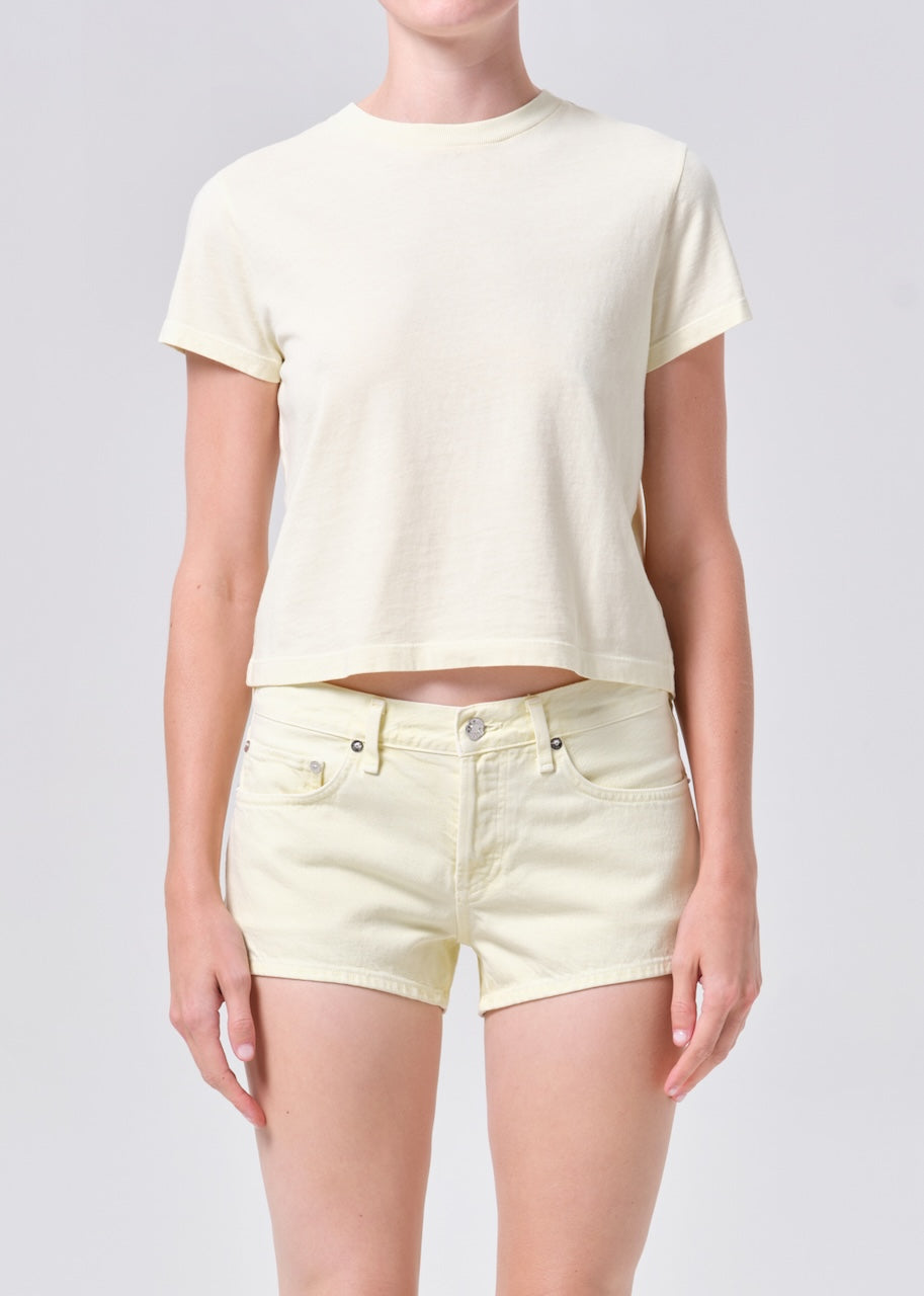 Adine Shrunken Tee lemon drop