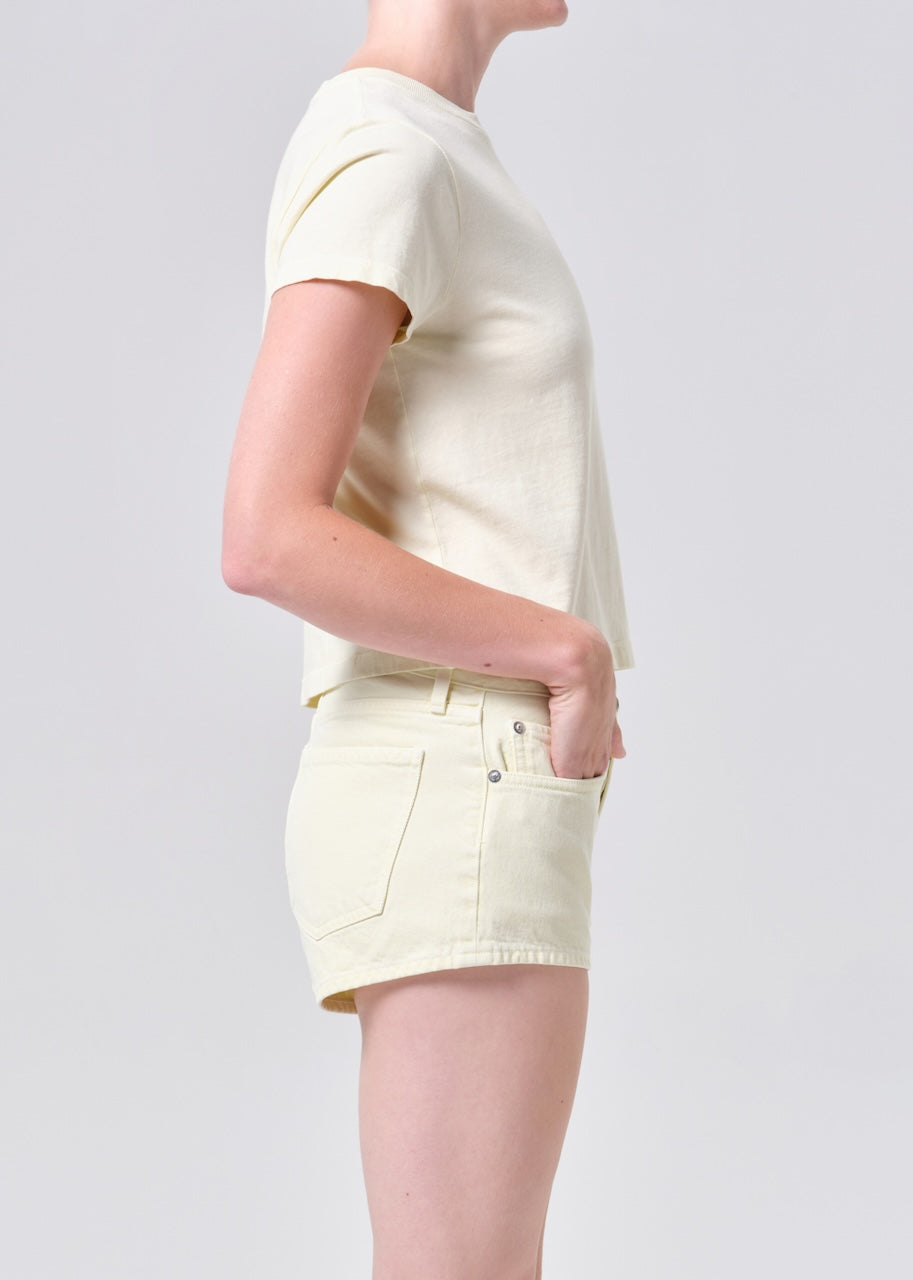 Adine Shrunken Tee lemon drop