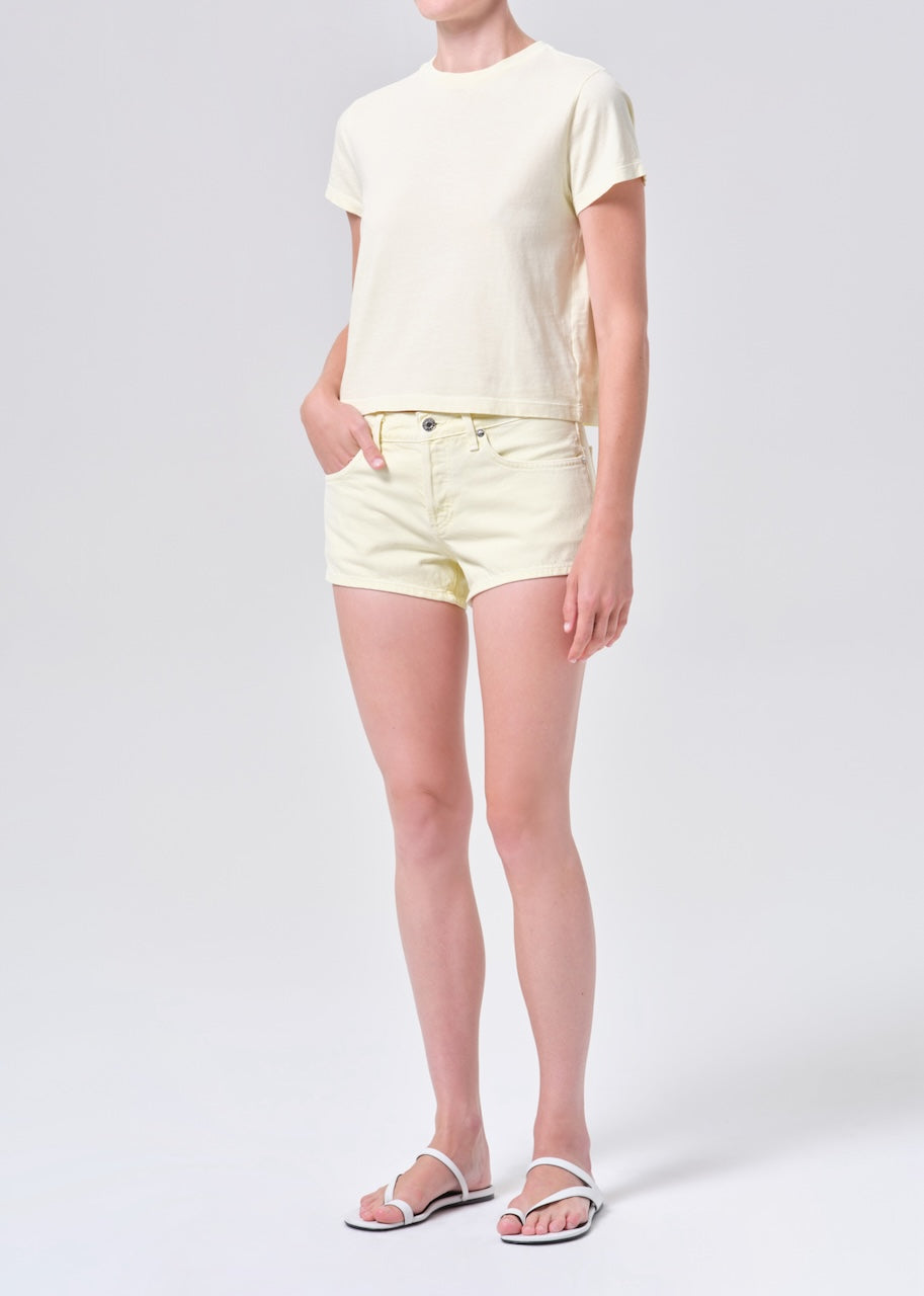 Adine Shrunken Tee lemon drop