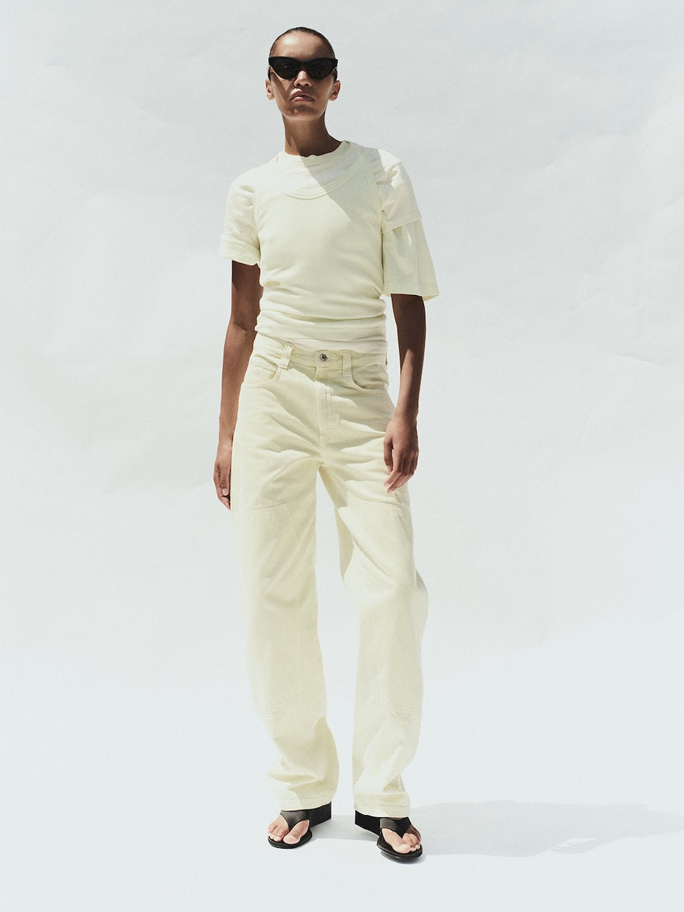 Adine Shrunken Tee lemon drop