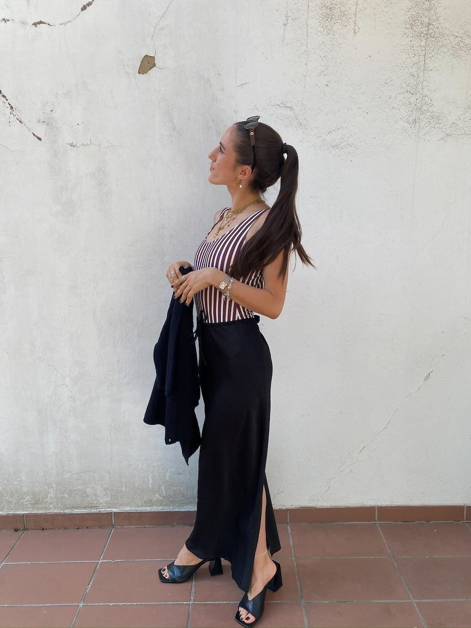 Tasha Leather Sandals black