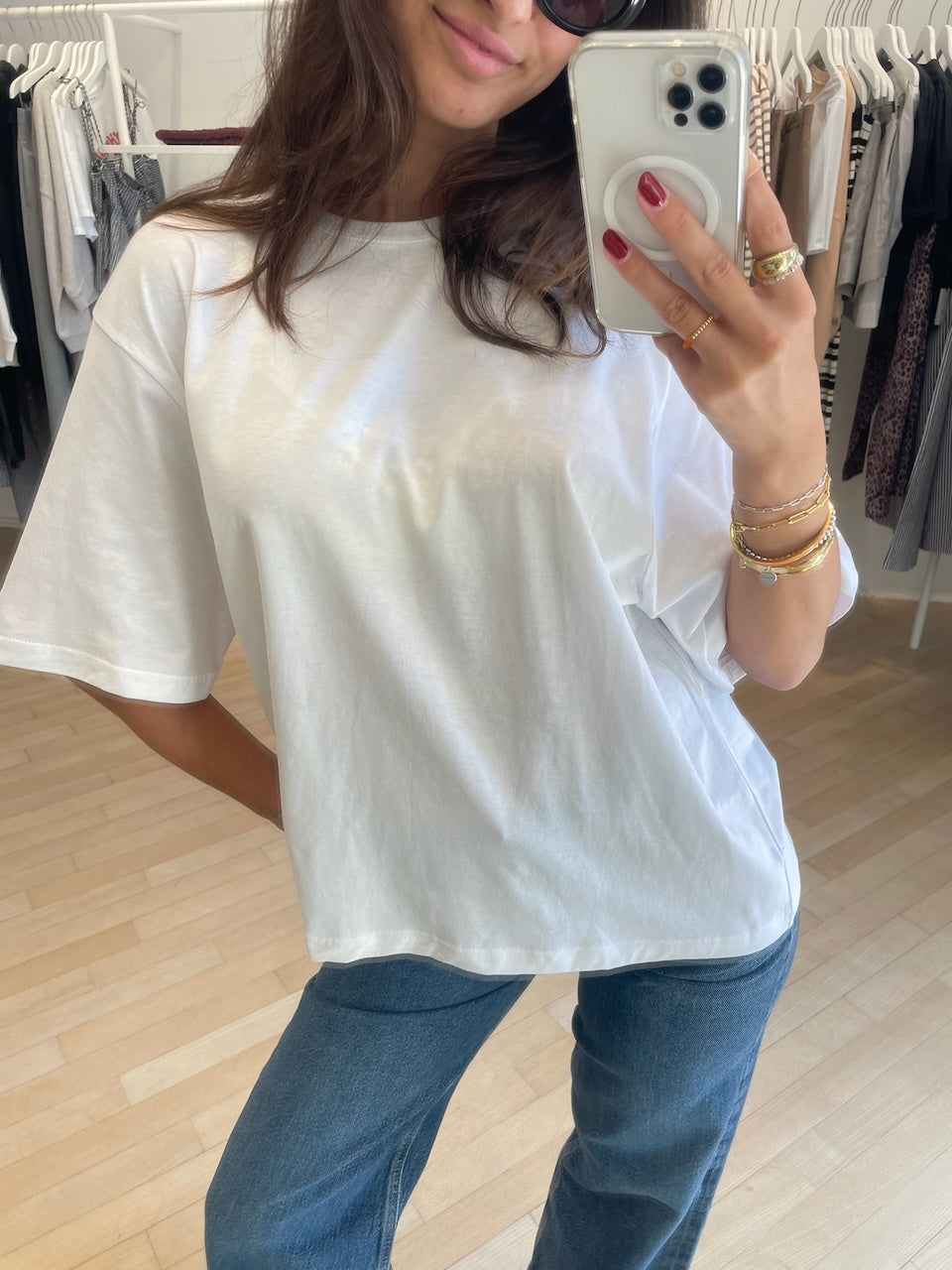 Andy Oversize Tee optic white