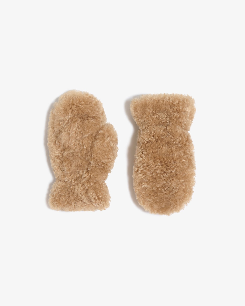 Coco Bouclette Gloves camel