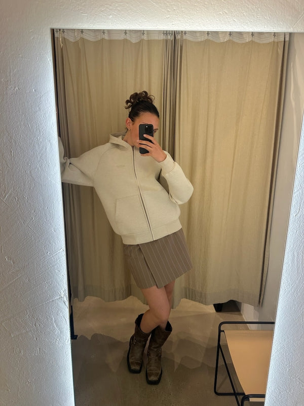 Hoodie Unisex neoprene cream