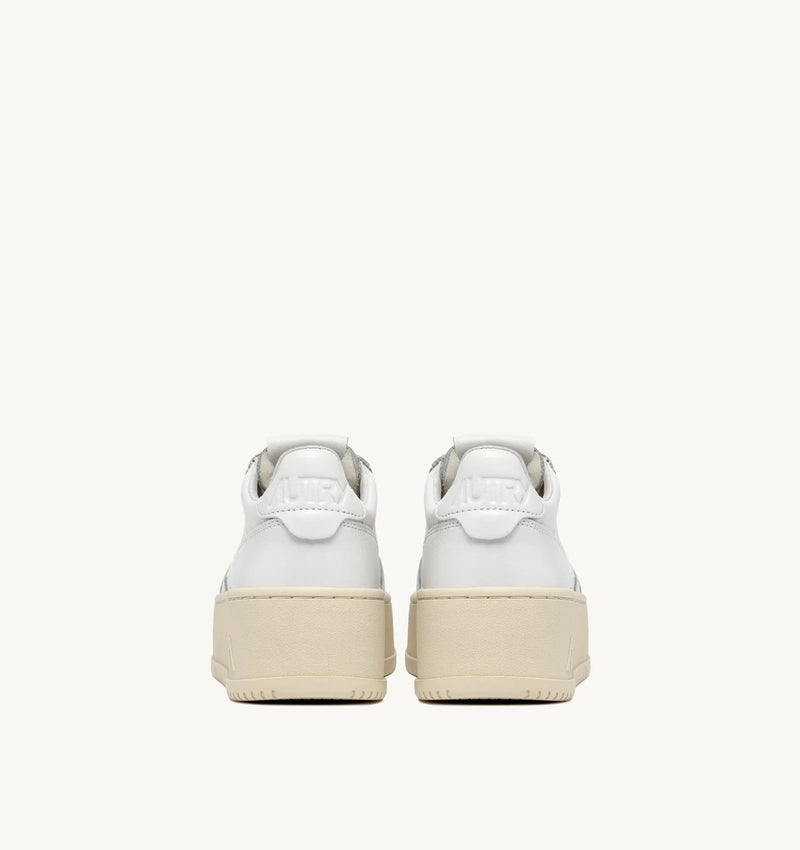 Autry Medalist Platform Sneaker all white