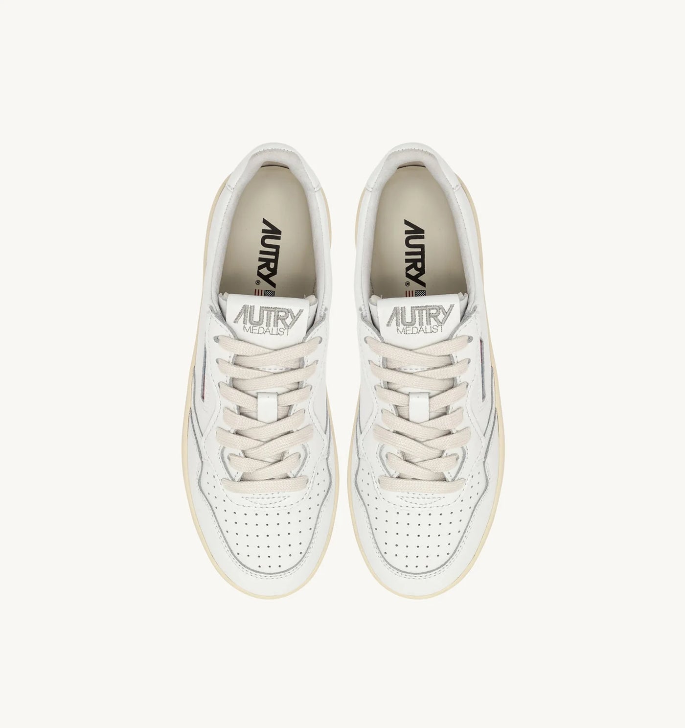 Autry Medalist Platform Sneaker all white