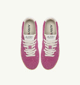 Autry Medalist Sneaker hairy suede fuchsia