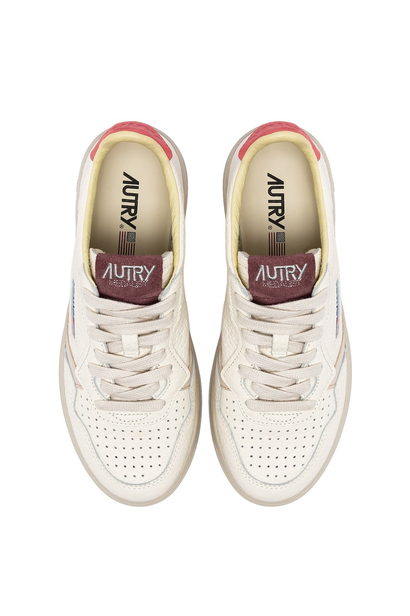 Autry Medalist Sneaker nubuk elephant white rose