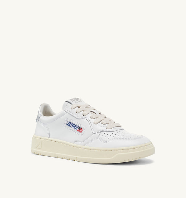 Autry Medalist Sneaker white silver