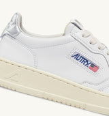 Autry Medalist Sneaker white silver