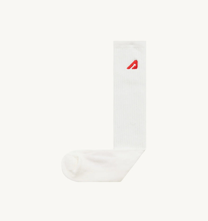 Socks Main Unisex white/red