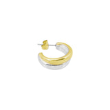 Better Together Earrings gold / silver bicolor